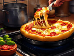 Rahasia Membuat Pizza Teflon yang Matang Merata dan Kejunya Meleleh